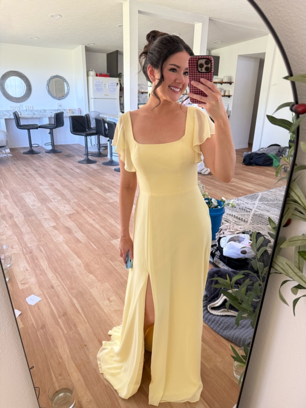 Azazie Bondi Dress in Lemon Sorbet - Picture 5 of 5